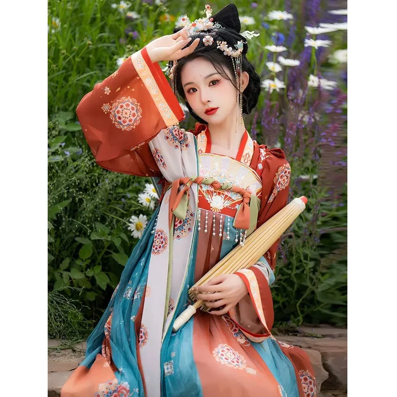 New Spring Han Chinese Clothing Women's and Autumn Chest-High Dress Everyday Full Set Summer Suit