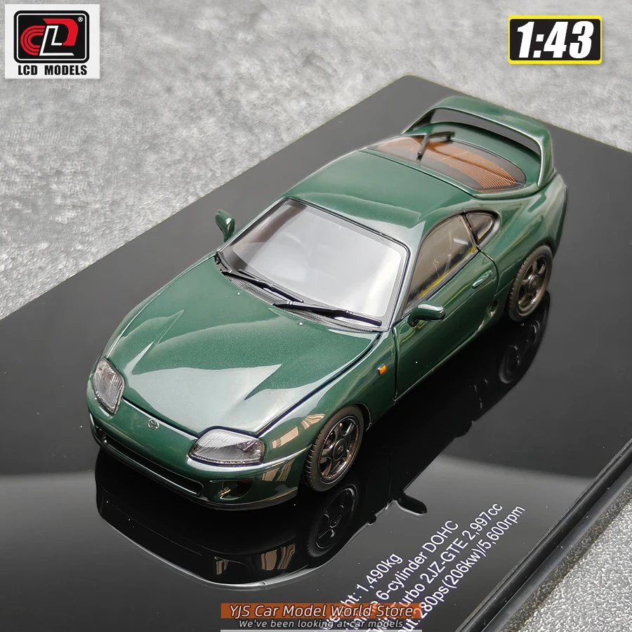 LCD 1/43 Toyota Supra A80 Sports car model Metal car model Static