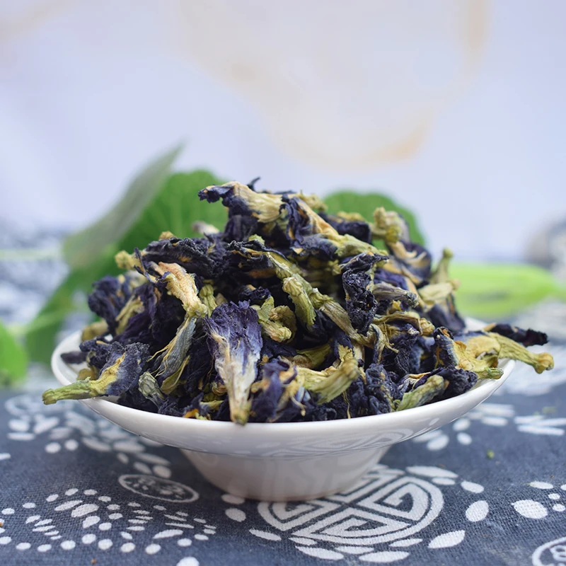 500g/1500g/bag Clitoria Ternatea Tea.Blue Butterfly Dried Pea tea.Dried Clitoria kordofan pea flower.Thailand.kitchen toy