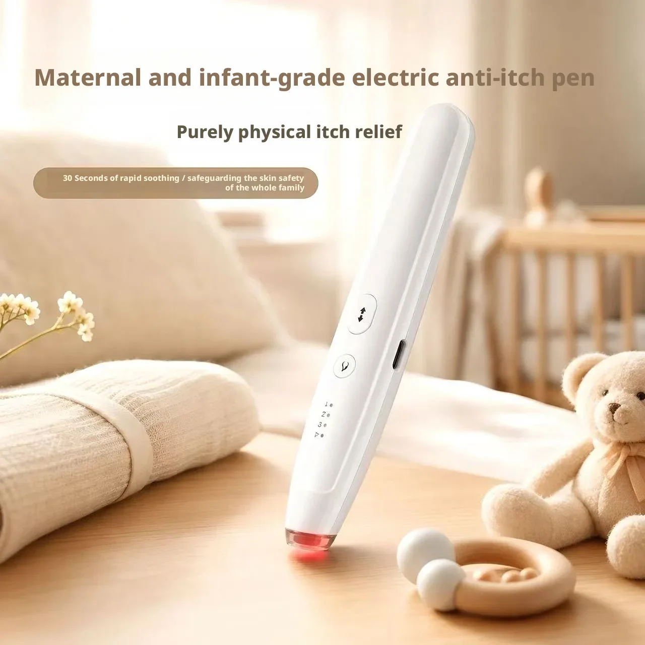 Electronic Anti Itch Pen Physical Mosquito Bug Bite Relief Pen Soothe Itching Swelling for Baby Adults Outdoor Camping Travel