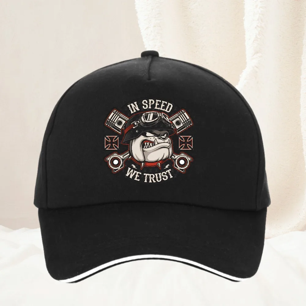 

Motorcycle At Speed We Trust Badge Brand Baseball Cap Unisex Outdoor Adjustable Hat Casual Sunscreen Caps