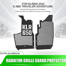 2023 2024 Motorcycle For Kawasaki KLR650 2022 KLR 650 S ABS Traveler Adventure Radiator Grille Cover Guard Protection Protetor