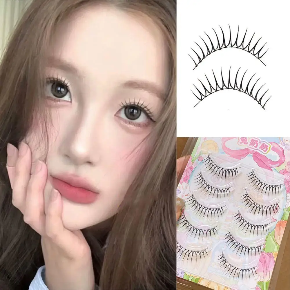 Pestañas postizas coreanas en forma de U 3D, ídolo coreano, Cosplay DIY, extensión de pestañas cómicas cruzadas naturales, pestañas finas naturales reutilizables