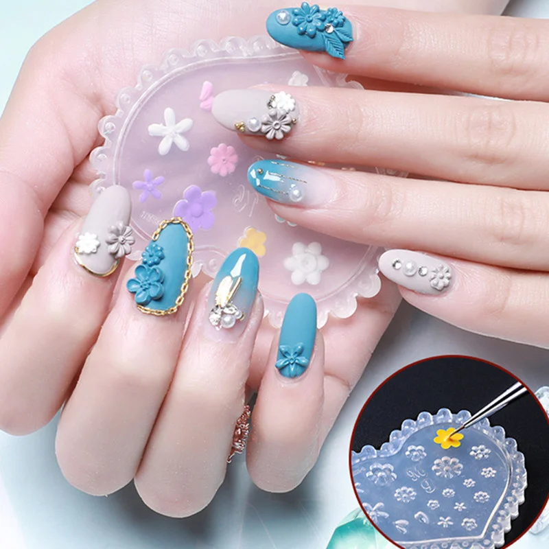SNASAN Flügel Schleife Blumen Mond Stern Silikonform für Schönheit Nail Art DIY handgemachtes Werkzeug kleine Perlen Polymer Clay Form – Detail 8