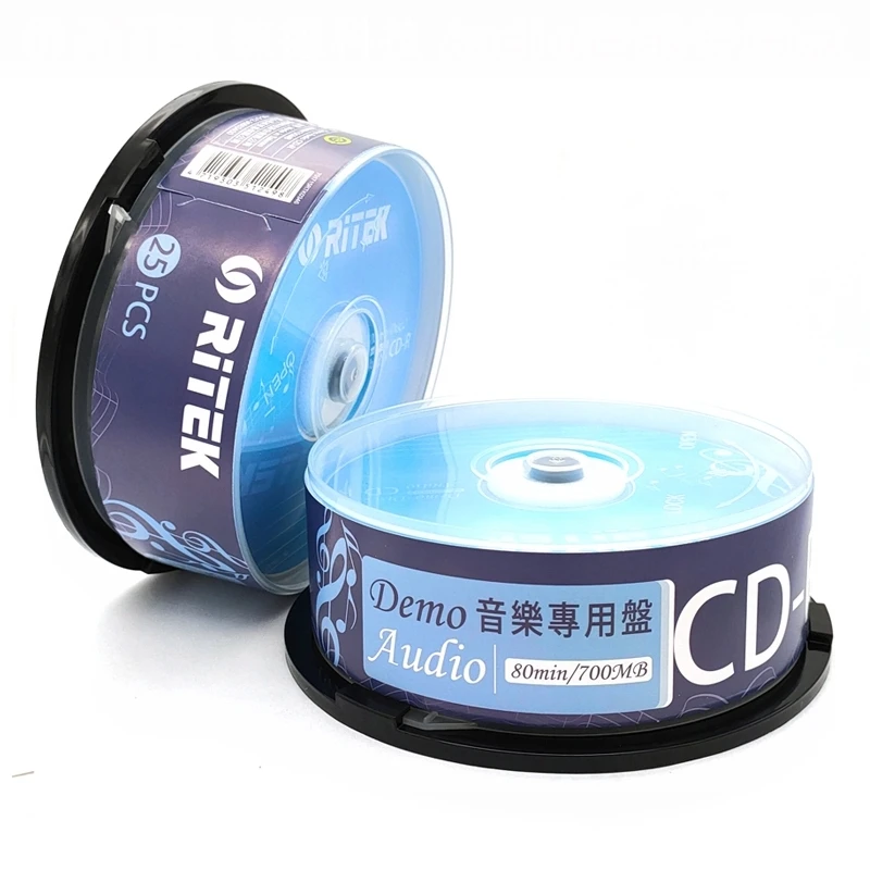 

25Pcs Demo Disc Audio CD-R for Car Music CD R disks 700MB 80MIN