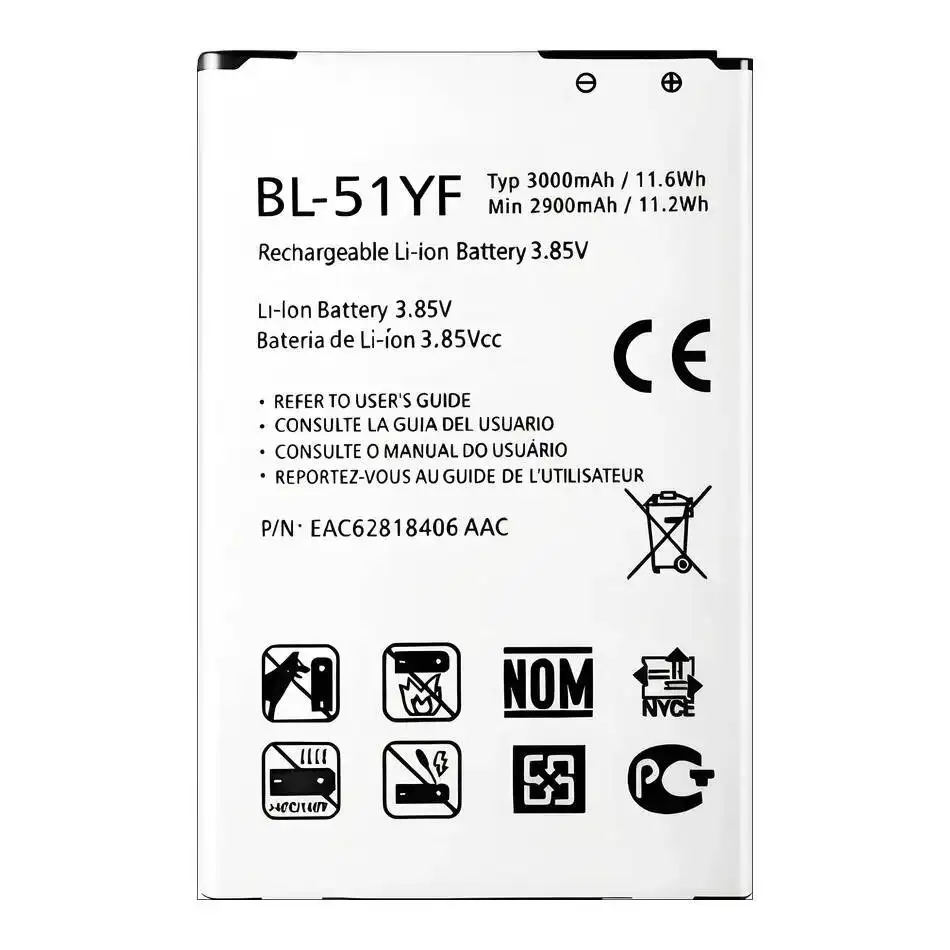 

BL-42D1F BL-49SF BL-51YF BL-T16 BL-T32 BL-T39 BL-T41 LGIP-550N Battery For LG G flex 2 G4 G4C G4S G5 G6 G7 G8 mini ThinQ KV700