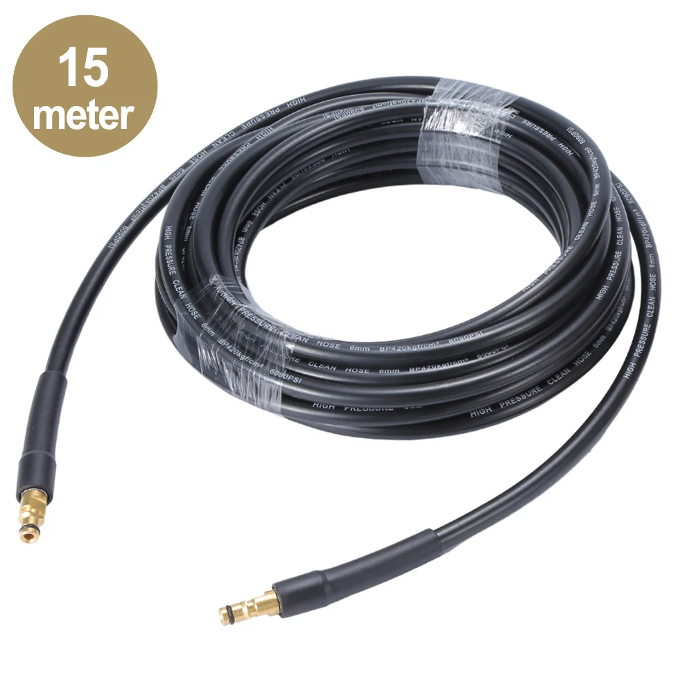 5/6/10/15M Pressure Washer Replacement Hose For Karcher K2 K3 K4 K5 K6 K 7 Pressure Washer With Click Plug Quick Connector