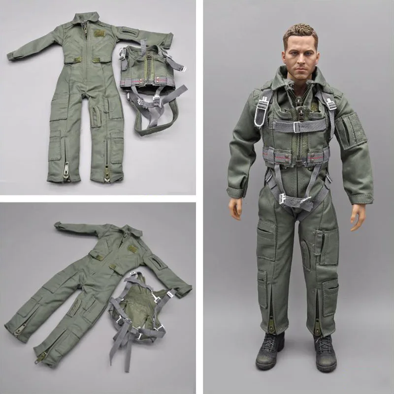 1/6 American Male Soldier U.S. Air Army Green Pilot tuta militare giubbotto antiproiettile per bambole Action Figure TBLeague da 12 pollici