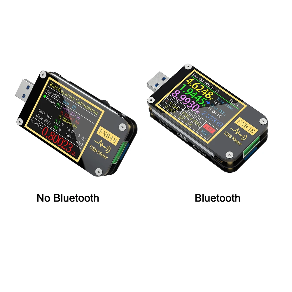 FNIRSI-C1 FNB48 Voltmeter Current Quick Recharging Protocol Tool Multimeter Trigger Ammeter USB QC4 PD3.0 PPS Capacity Tester