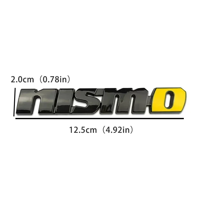 3D Car Front Grille Emblem Badge Sticker Rear Trunk Decals for Nissan Nismo Qashqai X-Trail Kicks Navara Juke Leaf Micra Sentra