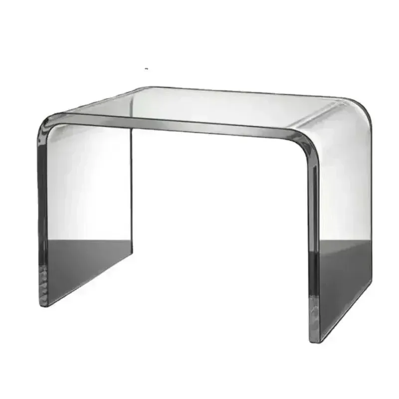 New Acrylic Glass Stool Change Shoes Footstool Family Sofa Stool Living Room Sofa Coffee Table Small Side Table Bench Table