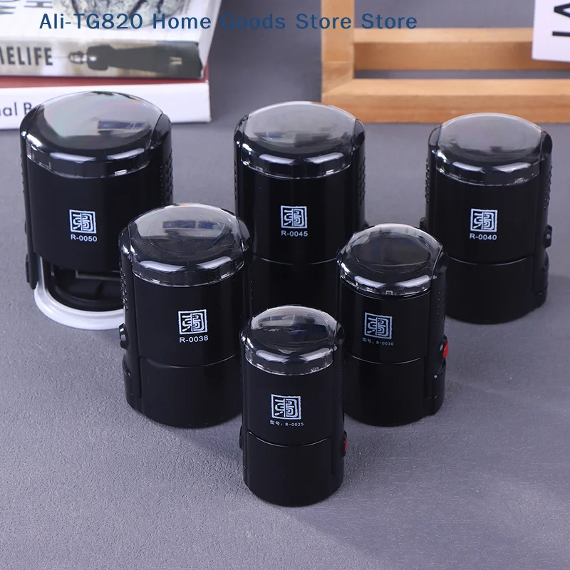 

[TG820]Customizable Self-Inking Stamps 25/30/40/50mm Round Large Size Self Inking Custom Text Stamp