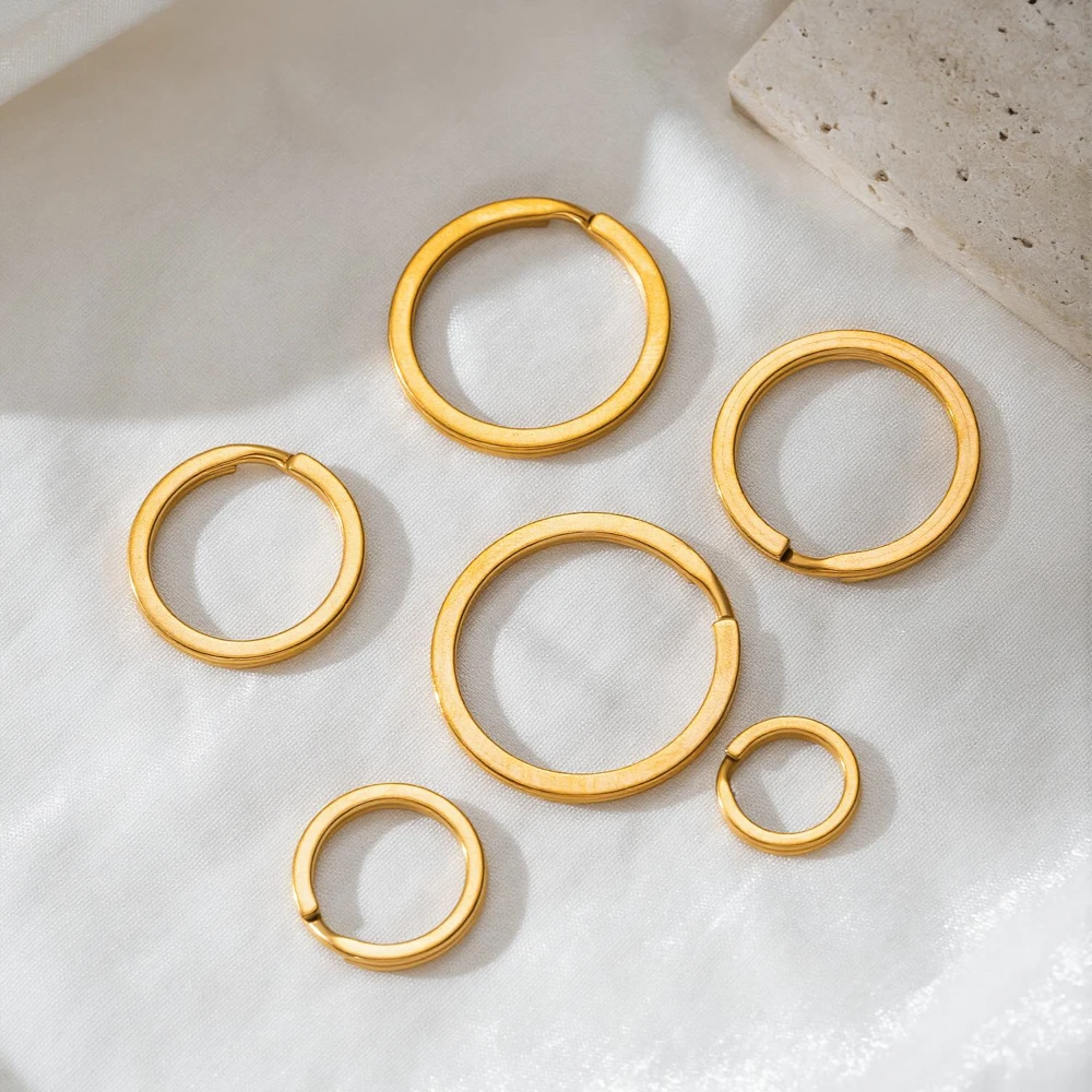 10 ชิ้น ห่วงกุญแจสแตนเลสทรงกลม - Jewelry Making Rings บทวิจารณ์และราคา