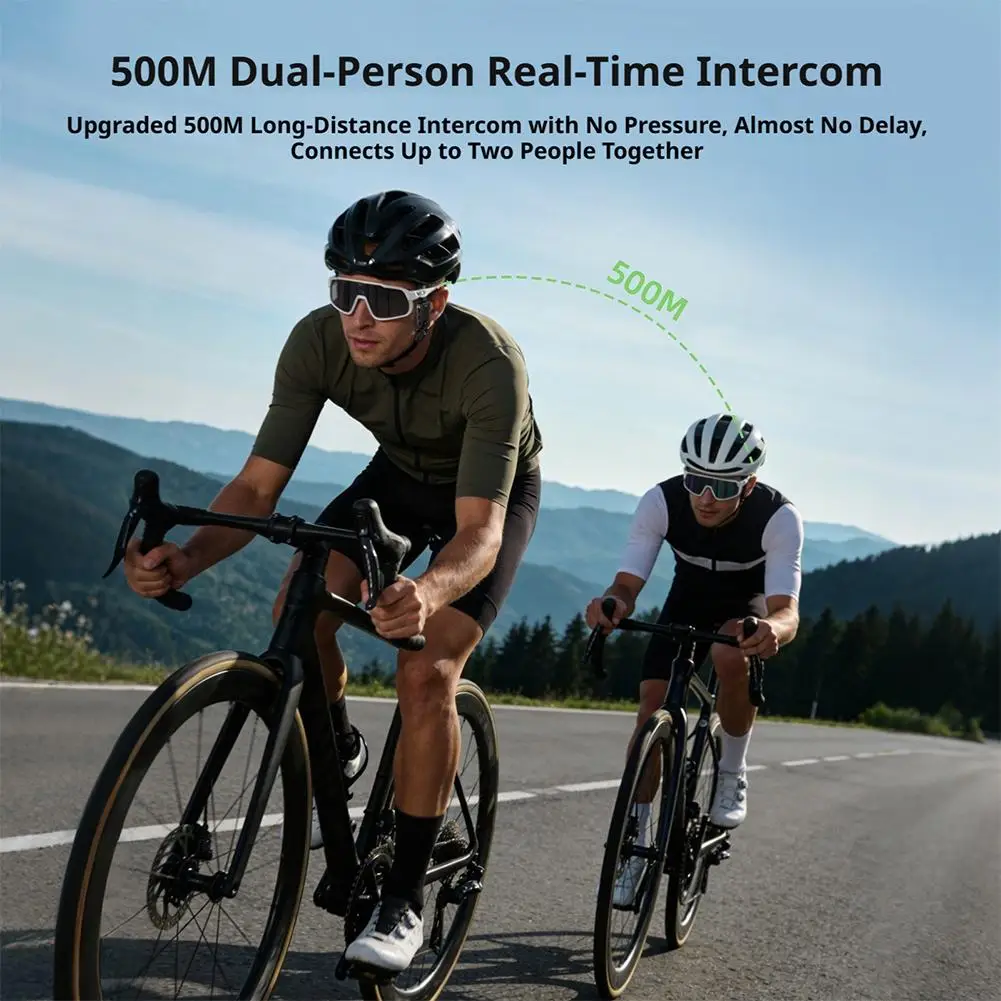 Wireless Helmet Intercom Bluetooth Headset With Mic IPX5 Waterproof For Motorcycle Bicycle Skiing Climbing Outdoor Sports 이어폰