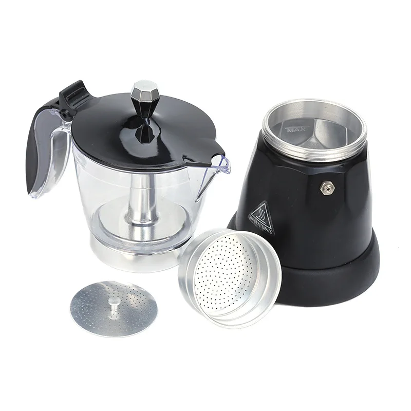 Electric Coffee Maker 1PC 300ML Aluminium Alloy Electric Home Office Coffee Making Convenient