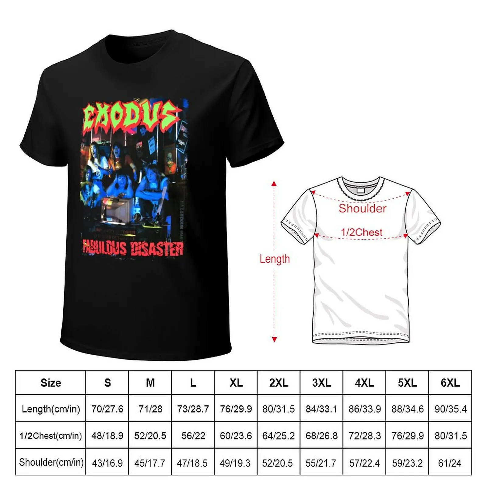 A Cut Above Exodue Fabulous Disaster T-Shirt Non-Shrink Basic Cotton T-Shirt