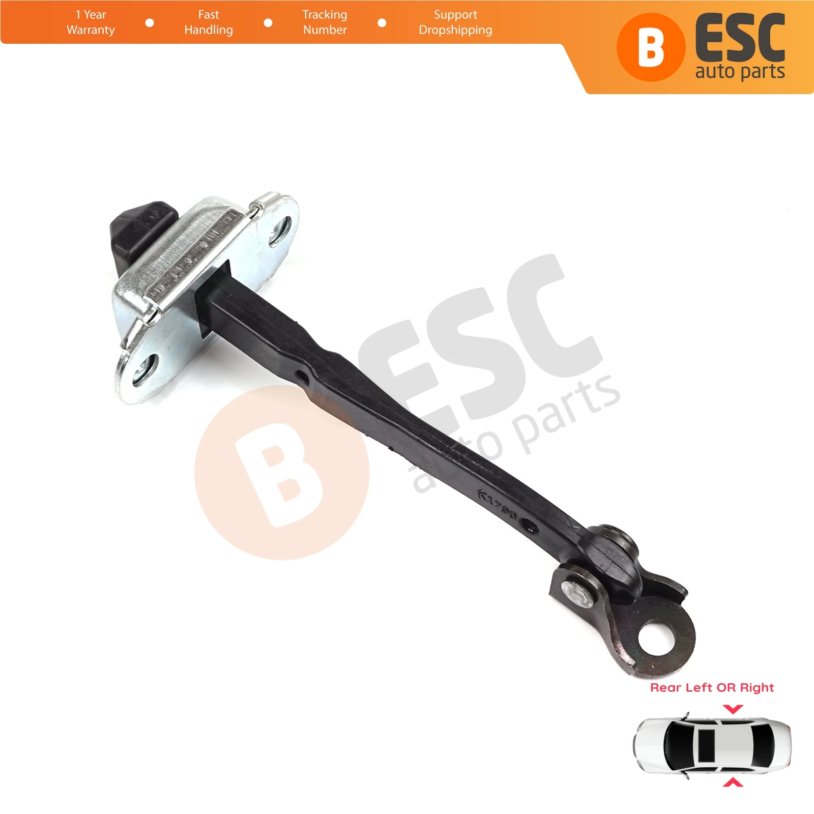 

EDP1251 Rear Left or Right Door Catch Hinge Brake Stop Check Strap Limiter 824306058R for Renault Megane 4 BFB 2015-On 4/5 Door