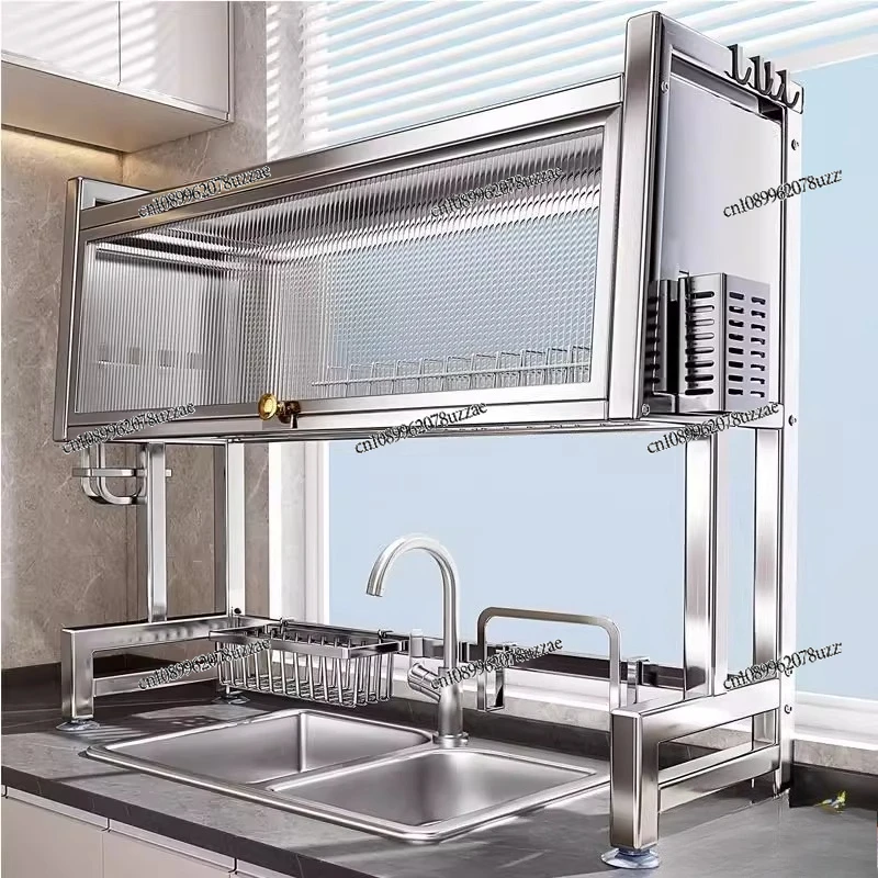 304 Stainless Steel Sink Storage Rack Dish Storage Dishwashing Sink Above The Sink Kitchen Drain Rack