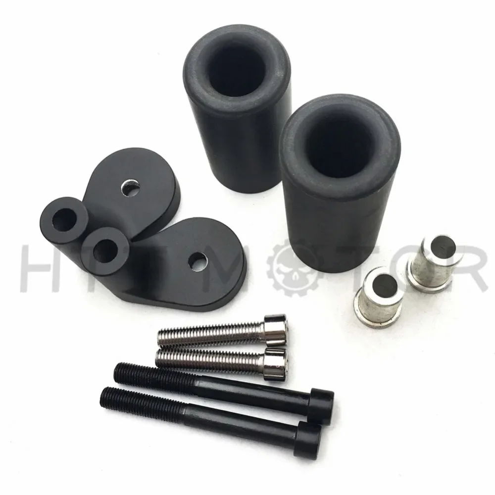 Free Shipping Motorcycle Accessories No Cut Frame Slider for Kawasaki 1999-2000 ZRX 1100 2001-2005 ZRX 1200R Black