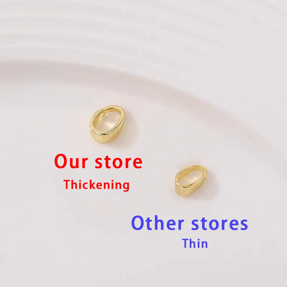 Pendant Pinch Bail Clasps Brass Gold Plated Hooks Clips Connector For DIY Bracelet Necklace Jewelry Making Findings Accessories