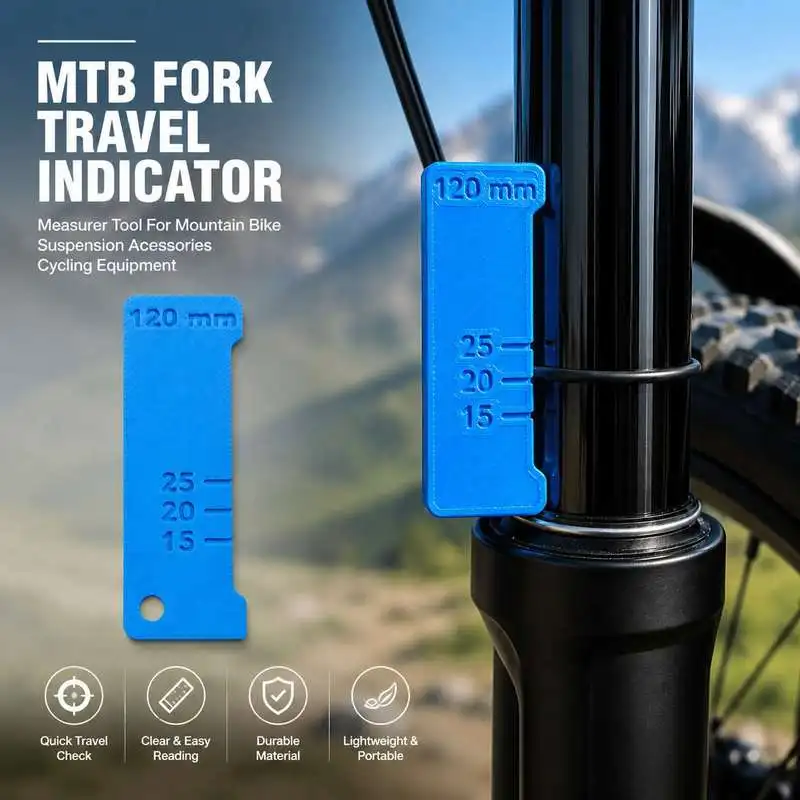 Mountain Bike Fork Travel Indicator Measurer Tool O Ring For MTB Bicycle Suspension Accessory Cycling Equipment