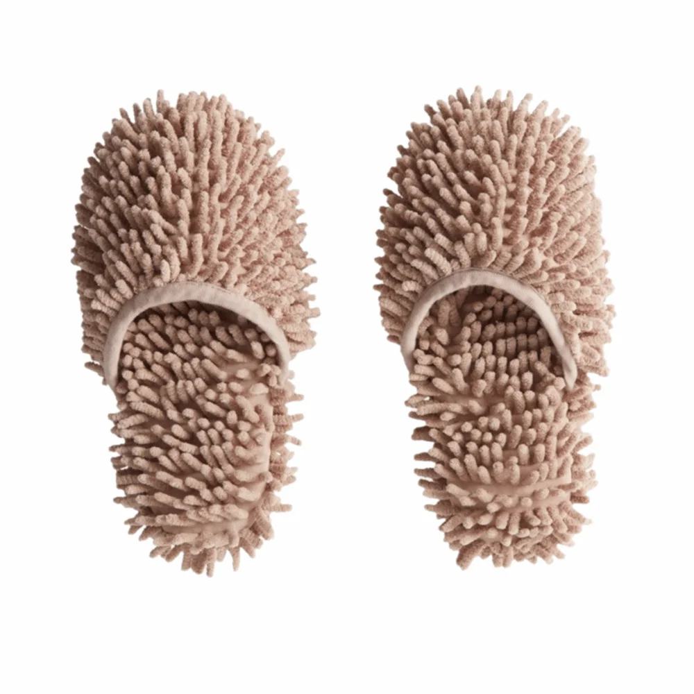 

Absorbent Chenille Sucking Water Slippers Washable Microfiber Lazy People Wipe Floor Slippers Multifunction Soft