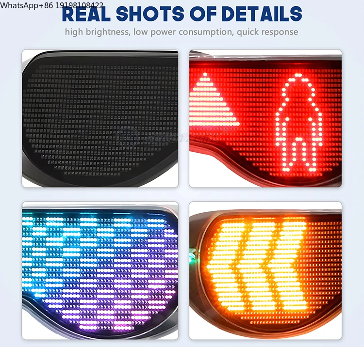 HCMOTIONZ RGB Tail Lights for Toyota 86 2012-2023 for Subaru BRZ Custom Animation DRL Back Lamps Assembly