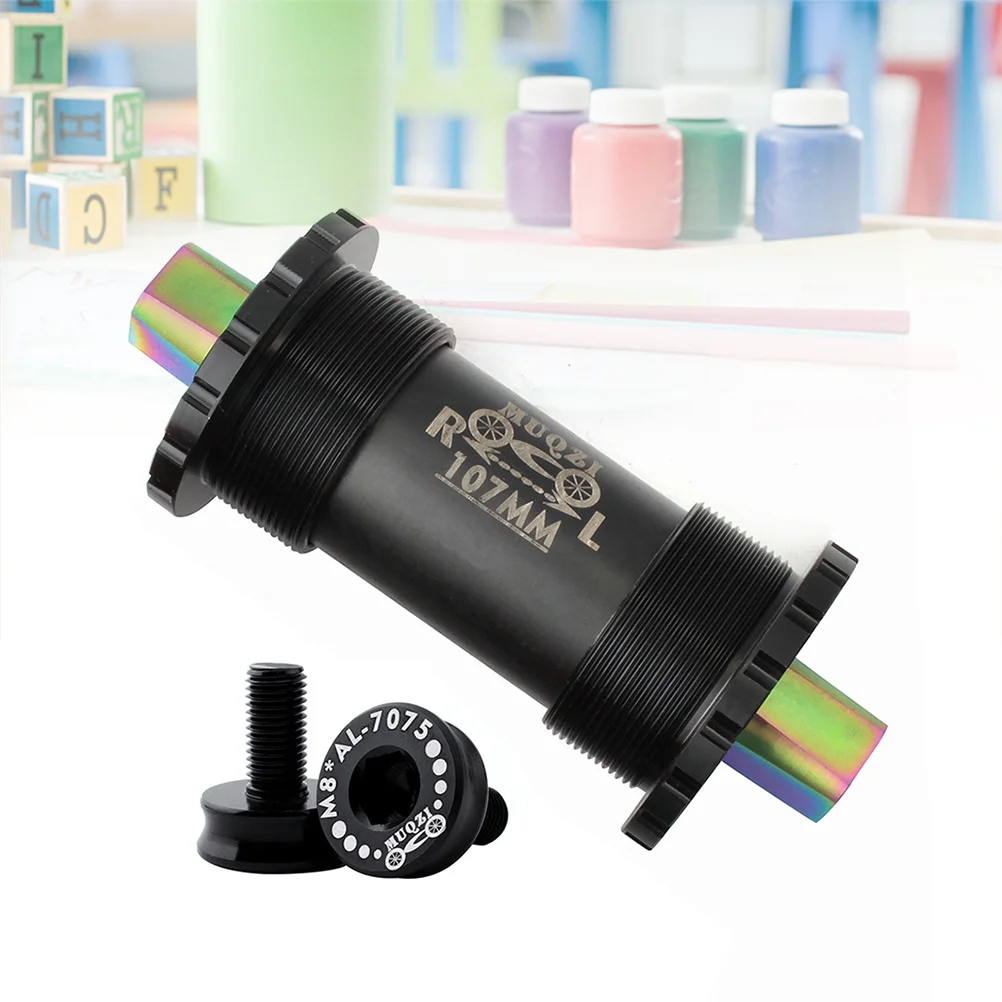 سبائك التيتانيوم ثقب مربع السيراميك المركزي 107 مم قابلة للطي الثابتة والعتاد الطريق الدراجة الجبلية سباق المتانة العالية