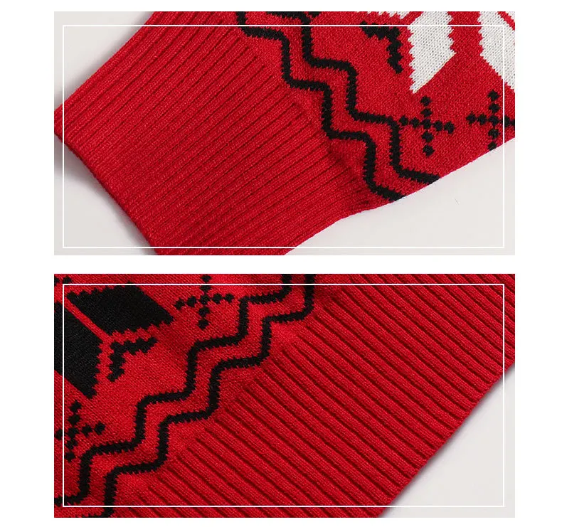 크리스마스 여성용 스웨터 새로운 라운드 넥 남성용 풀오버 아늑한 따뜻한 긴 소매 스웨터 크리스마스 파티 선물 커플 가족 의상