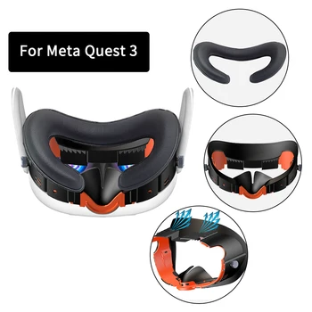 Adjustable Facial Replacement PU Leather Foam Bracket For Meta Quest 3 Comfortable…