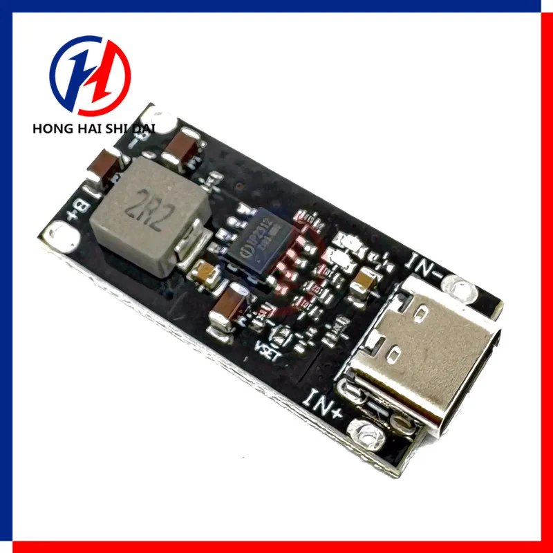 Type C USB Input High Current 3A Polymer Ternary Lithium Battery Quick Fast Charging Board IP2312 CC/CV Mode 5V To 4.2V