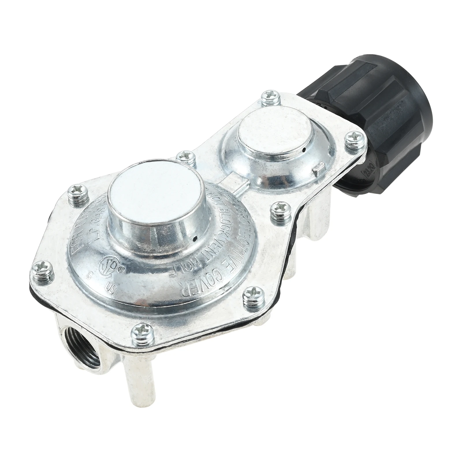 

2 Stage Propane Regulator with QCC-1/Type 1 & 3/8" Female NPT for 4-50 5-40LB Propane Tanks fit RVs Generator Stove Gas Grills