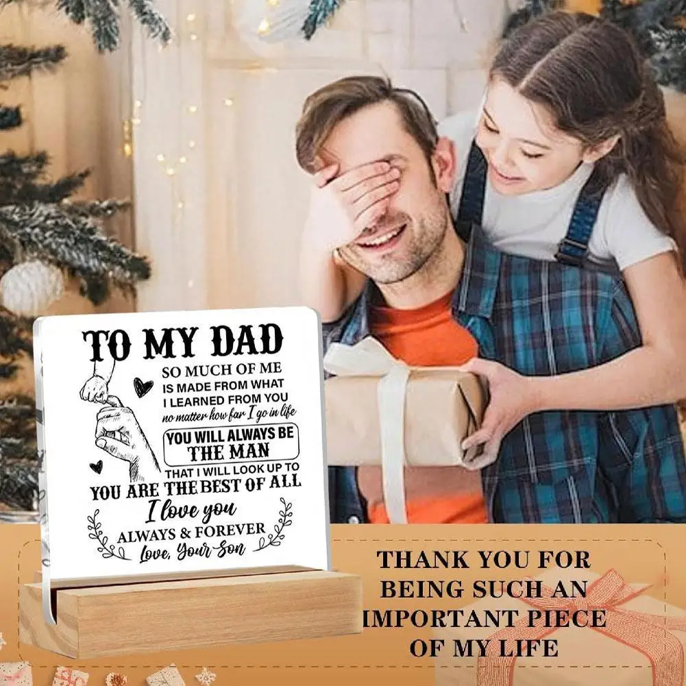 Gifts For Dad Christmas - Engraved I Love You Dad Keepsake - Dad Birthday Gifts From Daughter Son, Gift Ideas For Best Dad Ever