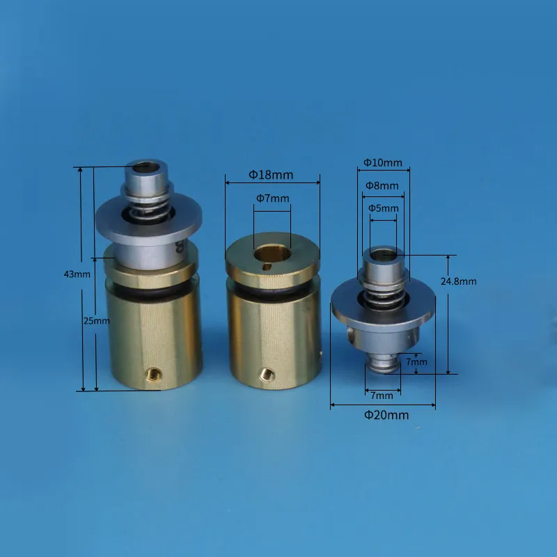 1pc Copper Bushing Anti‑Rotation 25mm Height Nozzle Connector for SMT Automatic Labeling Machine Spare Parts