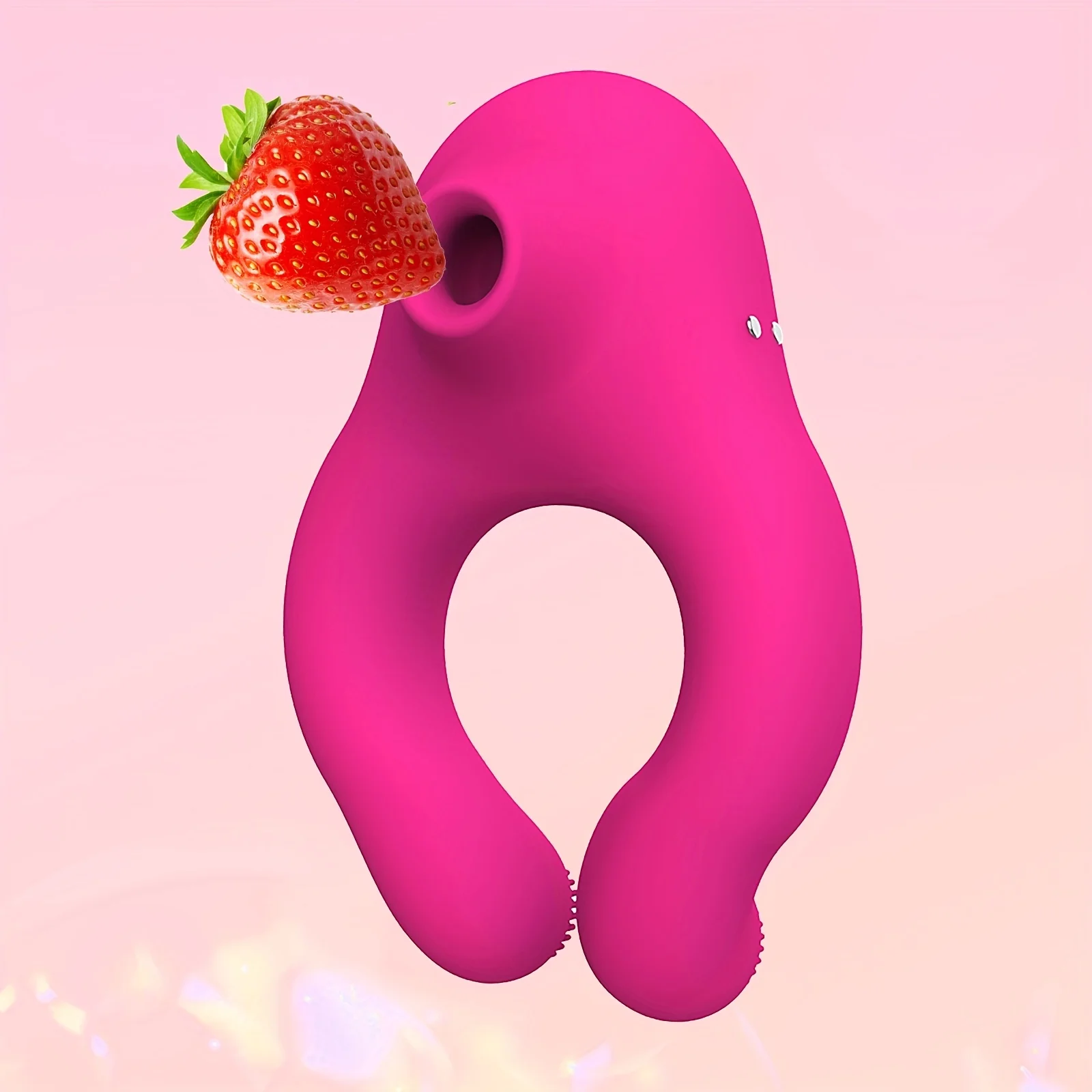 Shared Sexy Vibrating Penis Ring For Couples, Sucking Clit Massage Vibrator Stimulating The Scrotum, Adult Sex Tool Cock Ring, M