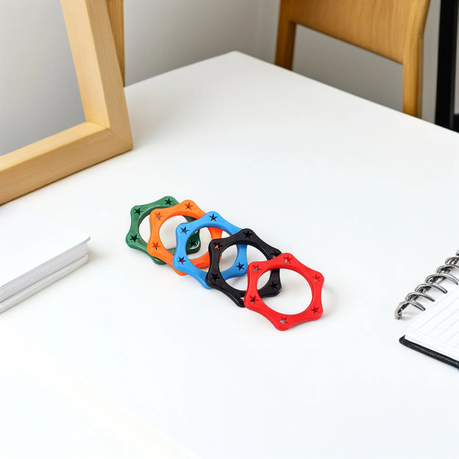 

20 Pcs Wireless Microphones Karaoke Ring Anti Slip Assorted Color Rings Marker for