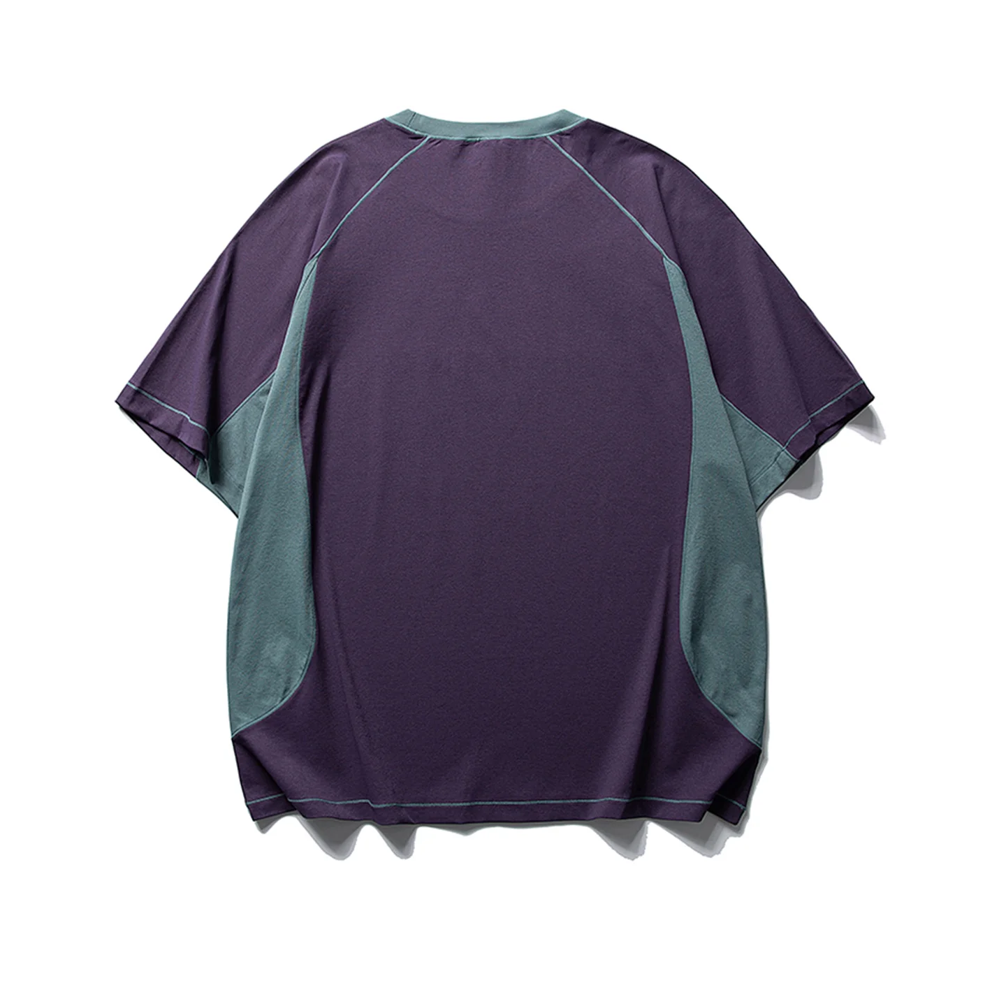 Japanese Style Fashion Quick Drying Short Sleeved T-shirts Men's and Women's Summer Splicing