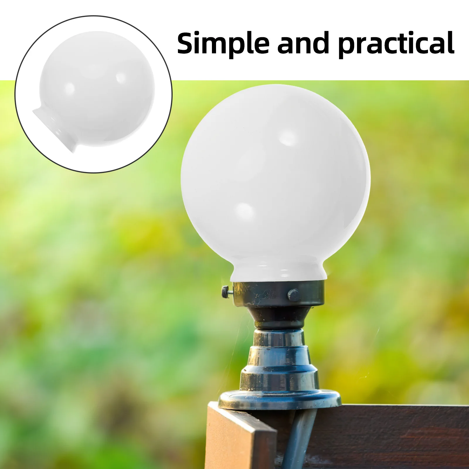 오팔 화이트 유리 램프쉐이드 구형 글로브 교체용 천장 선풍기 펜던트 플로어 램프 쉐이드 커버 침실 거실용