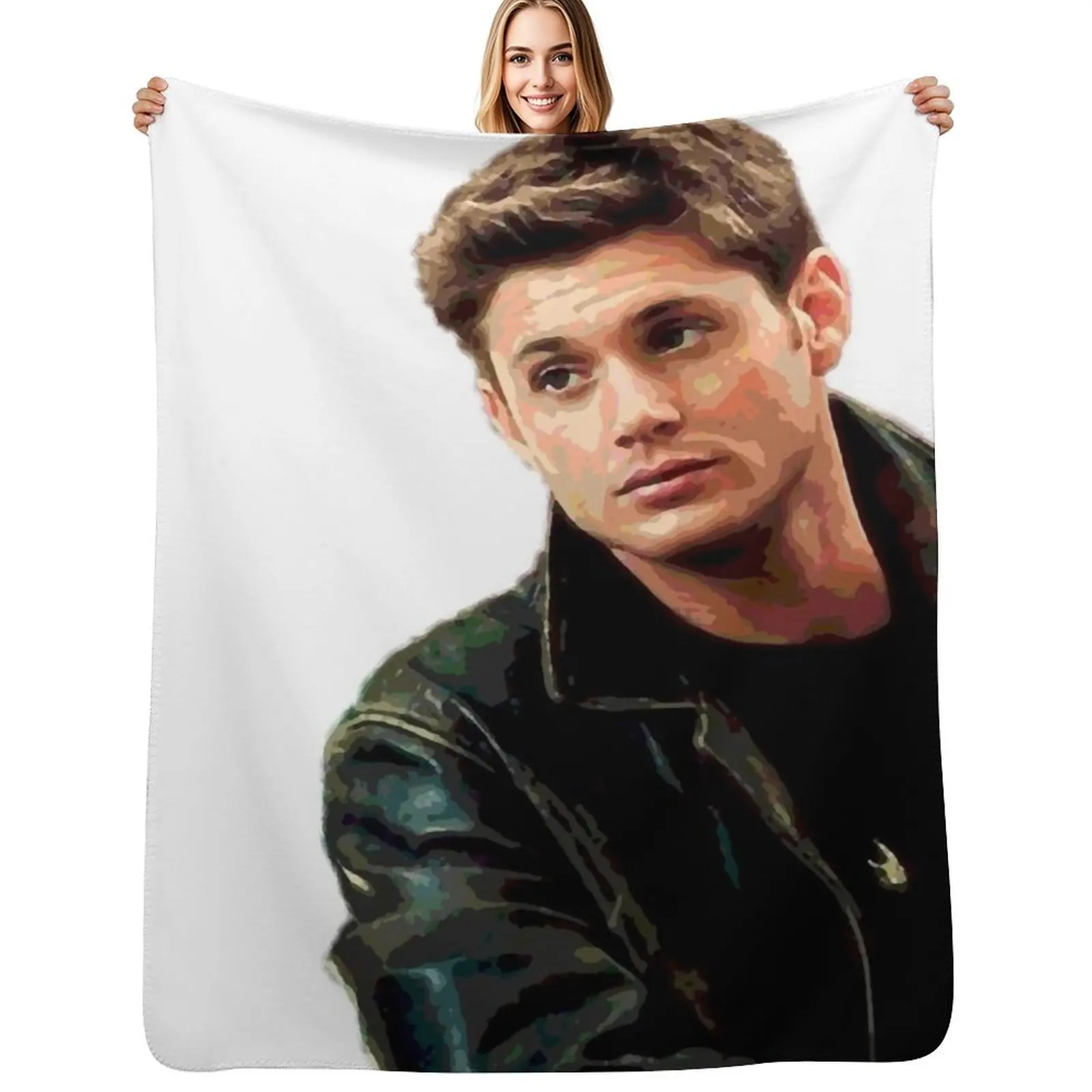 

Dean Winchester Throw Blanket Fluffy Cozy Throw Blanket for Home Decor