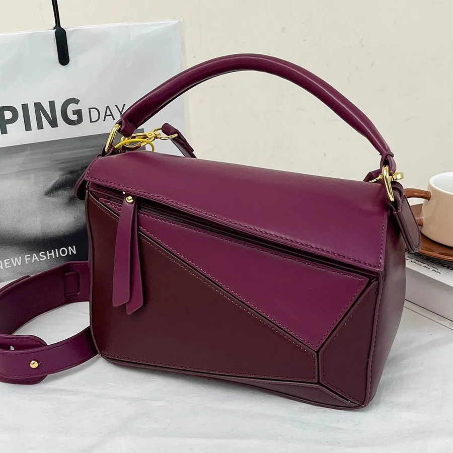 حقيبة مربعة بألوان متعددة 2025، محفظة كتف متعددة الاستخدامات للنساء، حقيبة كروس بسيطة، حقيبة عصرية ليلاً ونهارًا، محكم