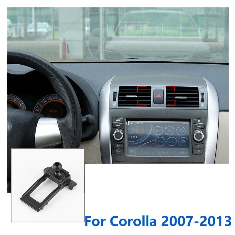17mm Speciale Mounts Voor Toyota Corolla Auto Telefoon Houder GPS Ondersteunende Vaste Beugel Luchtuitlaat Basis Accessoires 2007-2022