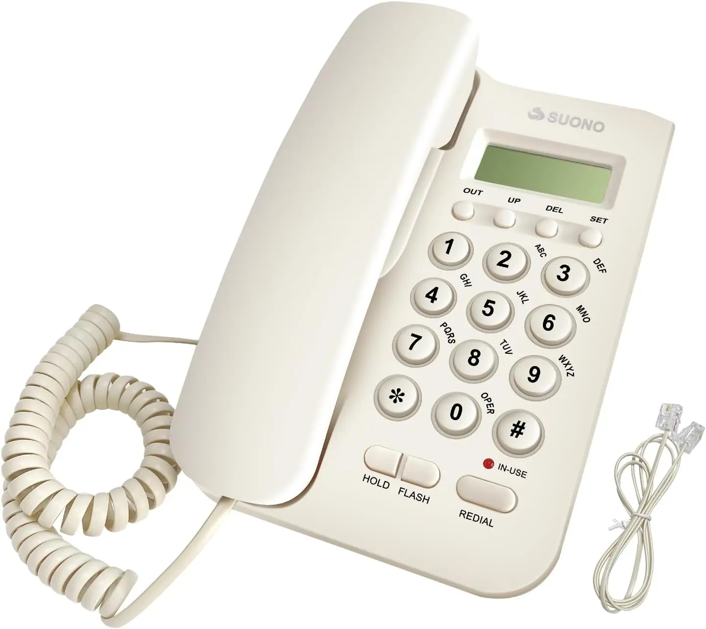 Wired Telephone, Desktop Telephone, Fixed Telephone, Caller ID Telephone, Front Desk  Office with Call Display and  Multi Scene