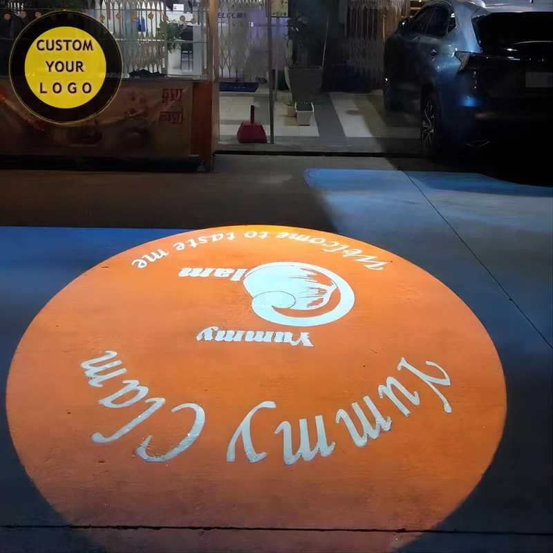 

Ip65 Oem Waterproof Led Advertising Logo Projector Customized Good Price Outdoor Gobo Projector