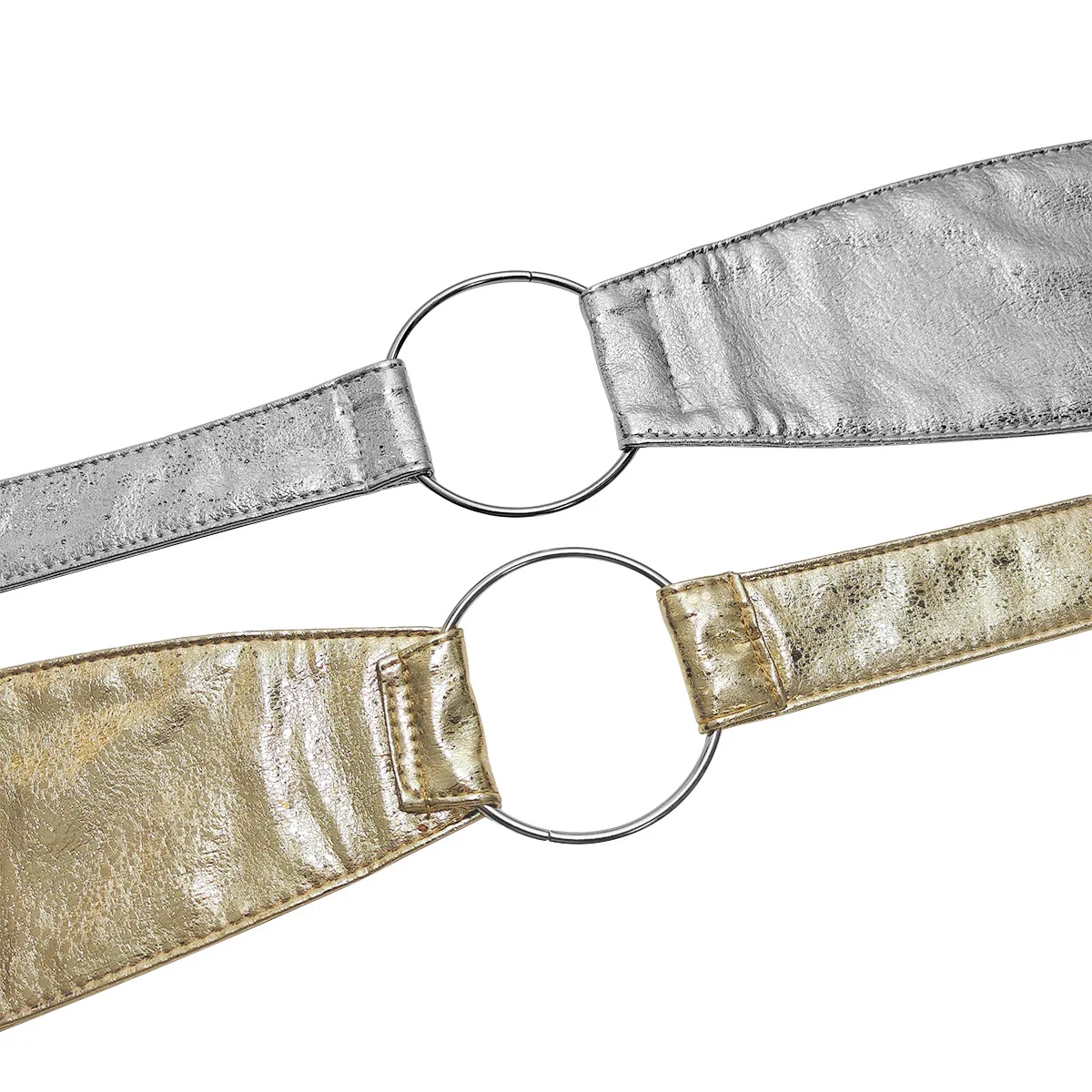 موضة جديدة بولي Leather جلد النساء حزام قابل للتعديل طويل واسعة القوس مشد للخصر حزام مشد لفستان ملابس الحفلات غير رسمية