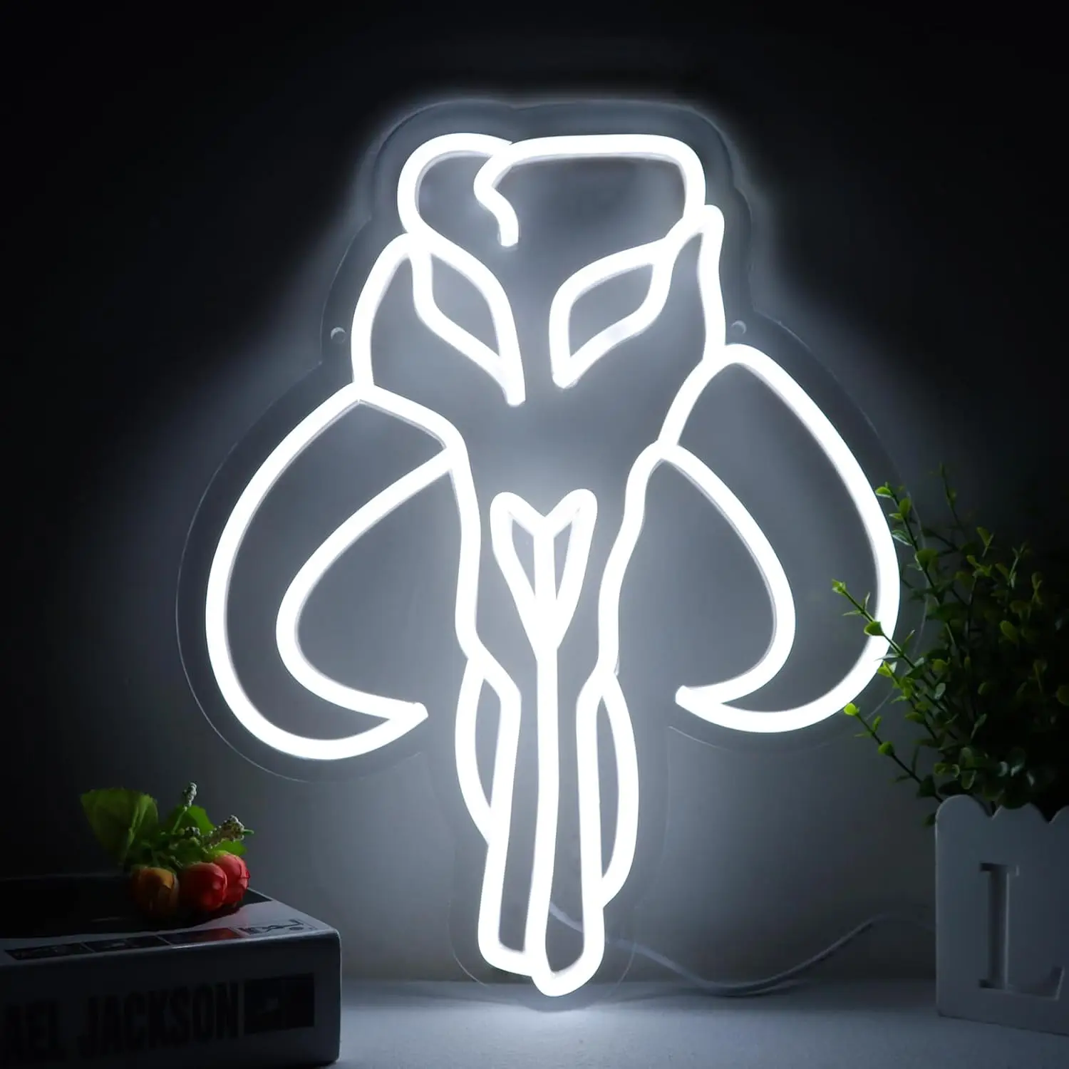 Mythosaur Skull Neon Sign LED Neon Light USB Power Mythosaur Skull Wall Decor for Game Room Bedroom Living Room Birthday Party