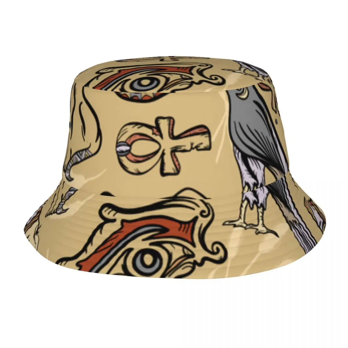 

Fisherman Hat Unisex Bob Cap Ancient Egypt Pattern Hip Hop Gorros Panama