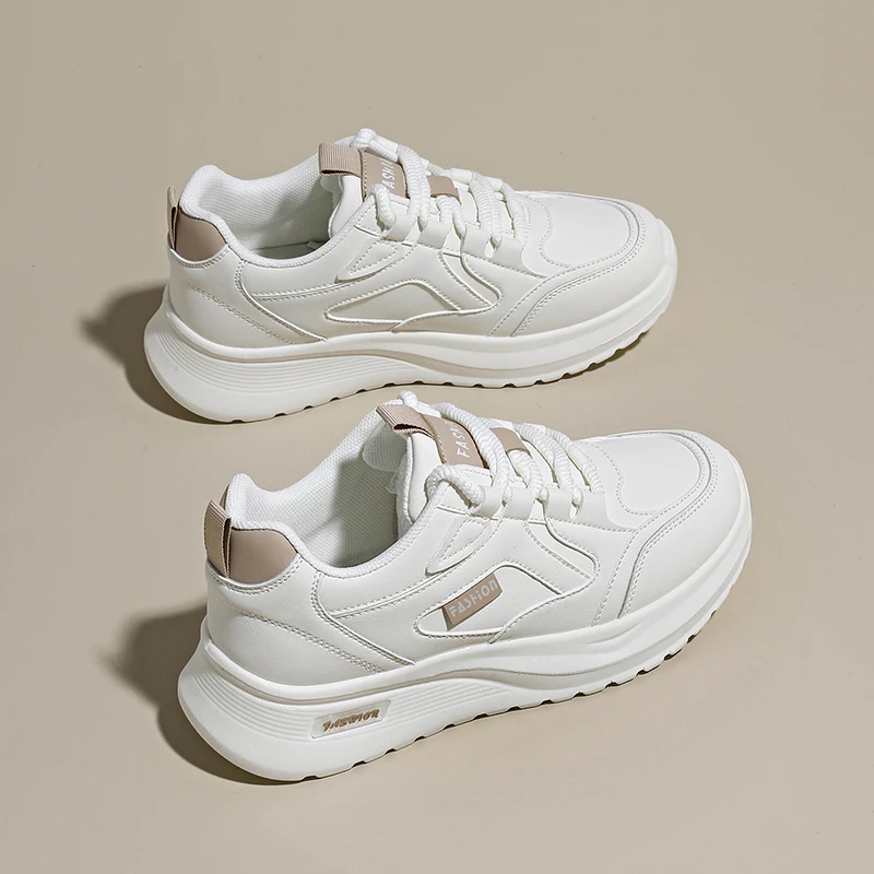 

CRLAYDK модные женские кожаные кроссовки повседневные теннисные удобные туфли на платформе прогулочная обувь женские спортивные кроссовки