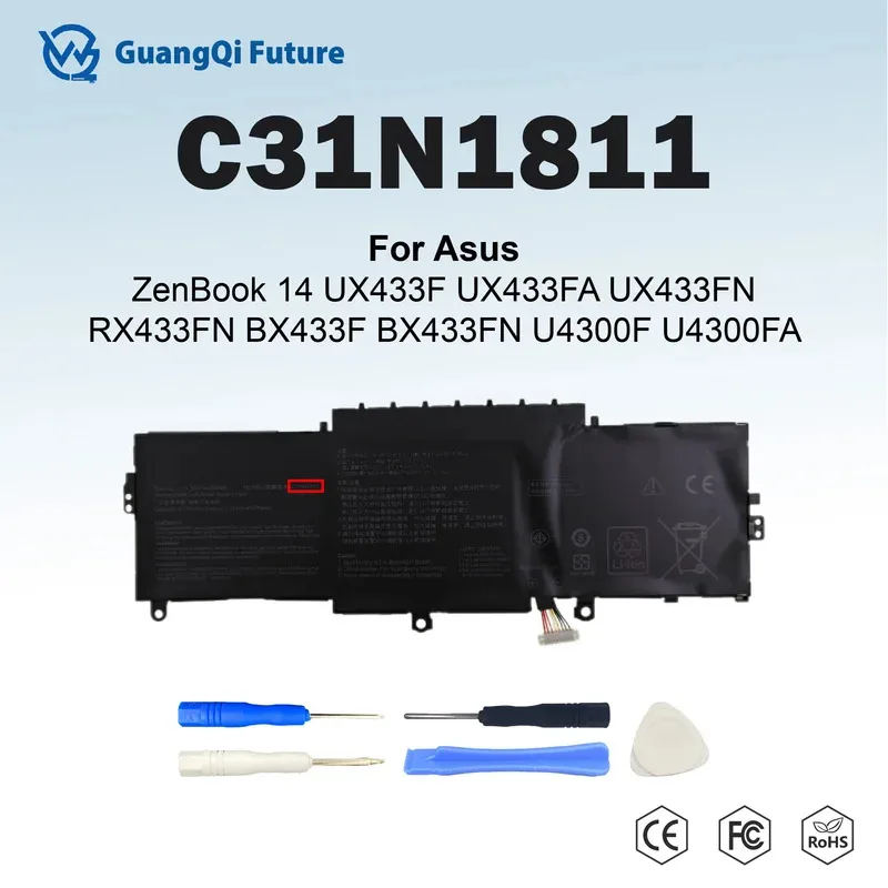 

C31N1811 50Wh 11.55V 4323mAh Battery for Asus ZenBook 14 UX433FA UX433FN UX433FQ U4300FA N