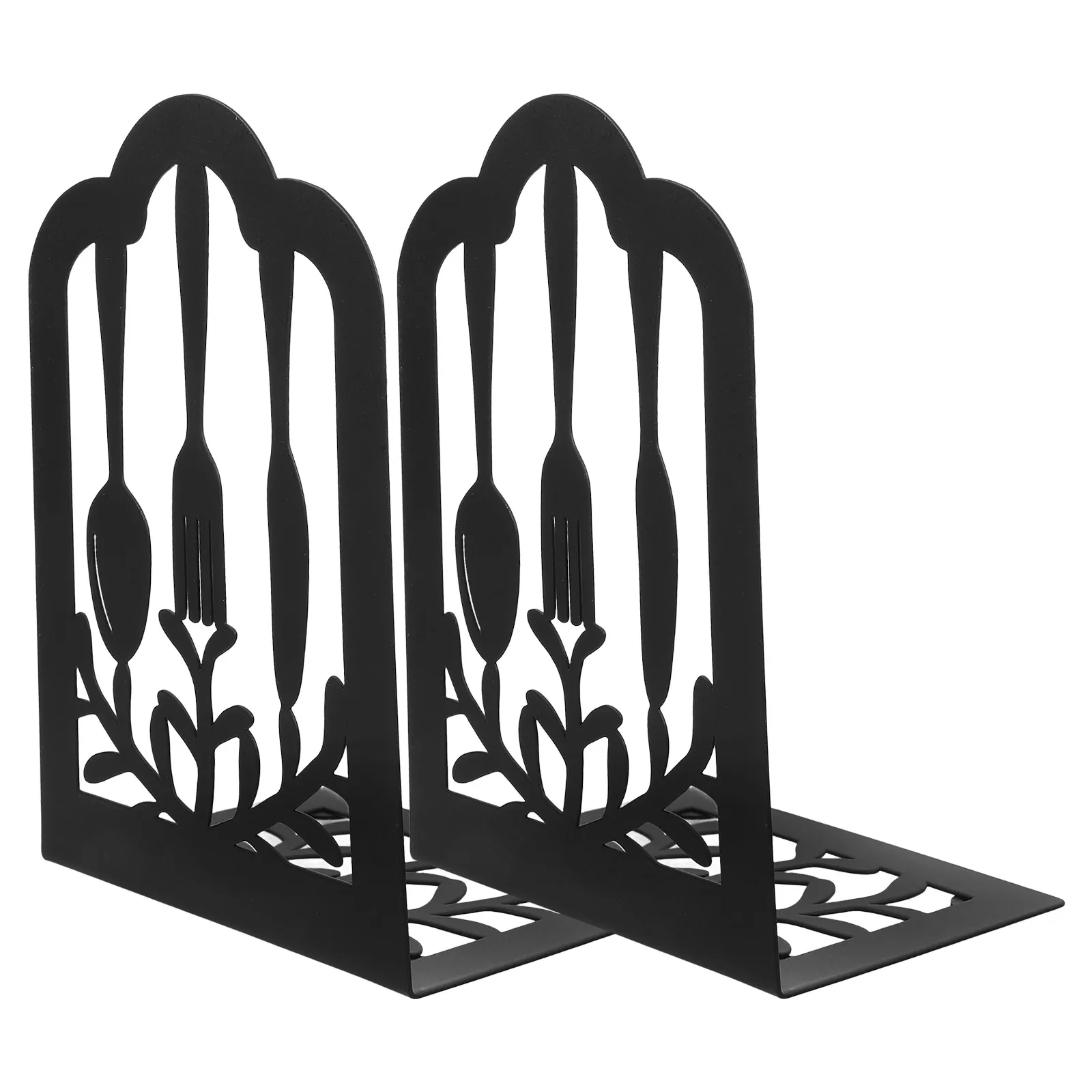 Fermalibri Supporto per mensola in ferro Organizzatore decorativo in metallo Contiene libri File Riviste Home Office Aula Uso della biblioteca