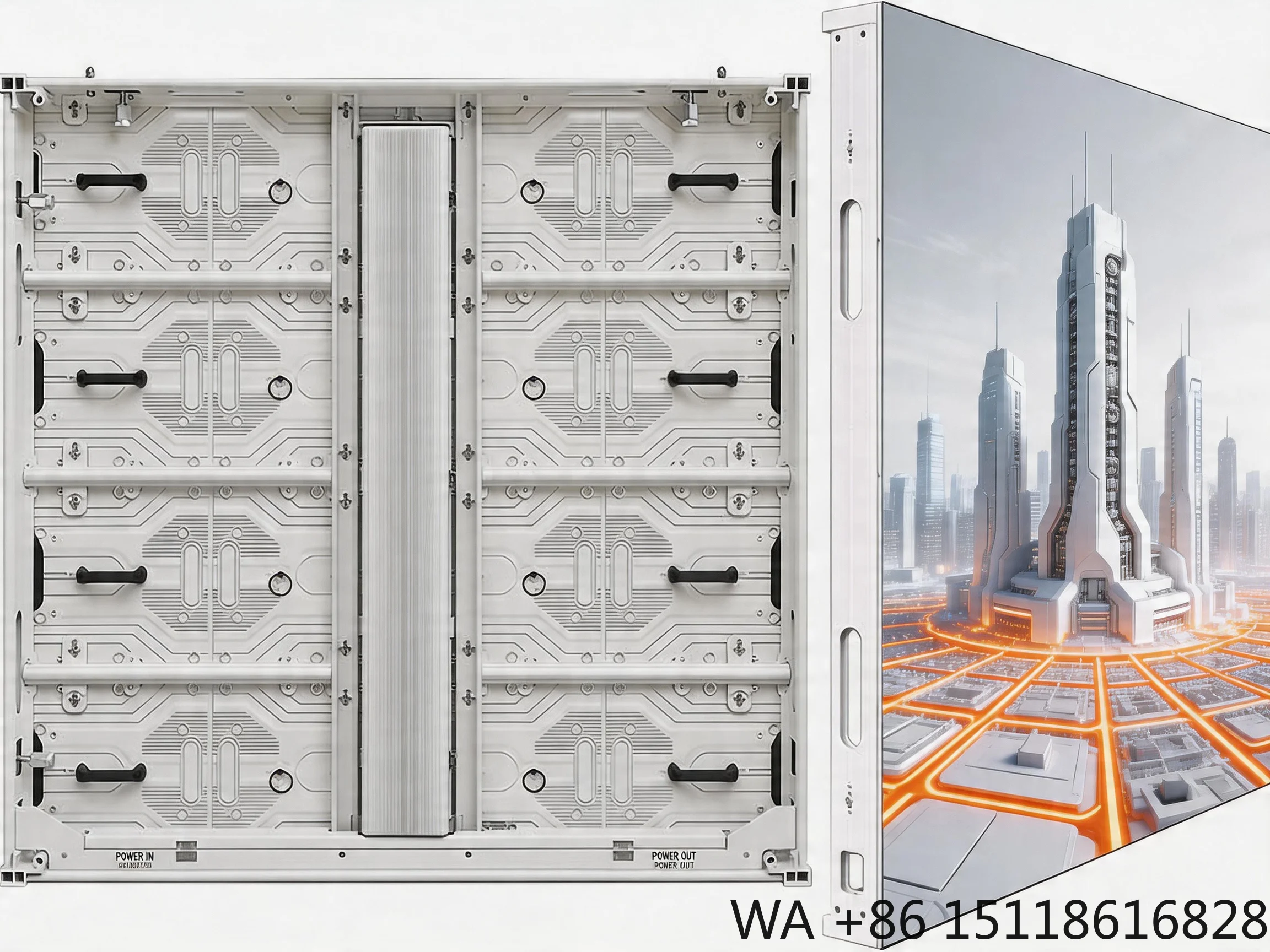 P2.97 Outdoor LED Display Screen HD Advertising Screen LED Video Wall for Commercial Building Display
